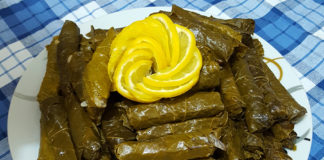 Фаршированные виноградные листья с мясом Фаршированные виноградные листья с мясом (Варак Ариш)