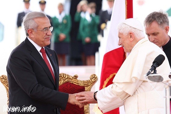Папа Римский Бенедикт XVI посетил Ливан