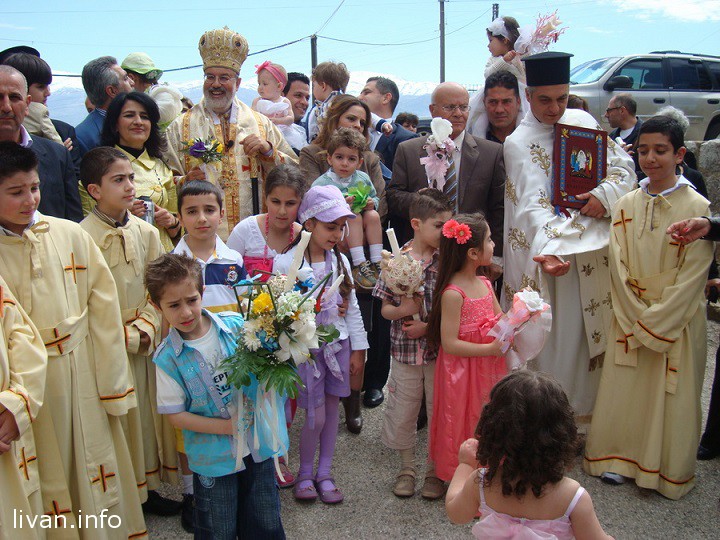 Вербное воскресенье в Ливане.