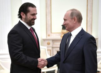 Встреча Саад Харири с президентом России Владимиром Путиным Встреча Саад Харири с президентом России Владимиром Путиным