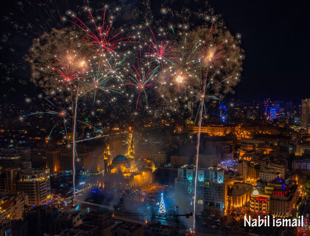 Празднование Нового года 2019 в Бейруте