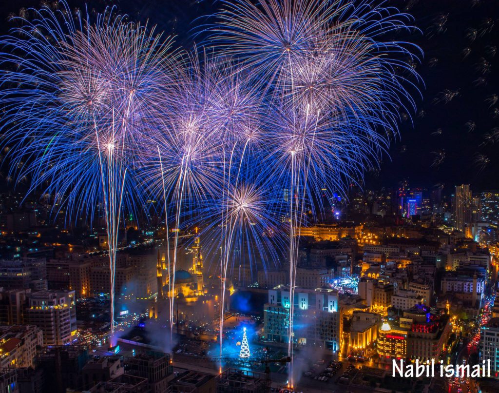 Празднование Нового года 2019 в Бейруте