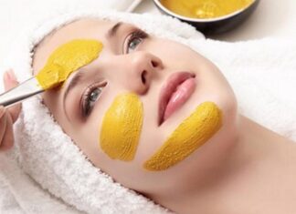 Отбеливающая маска для лица из куркумы и лимона Отбеливающая маска для лица из куркумы и лимона