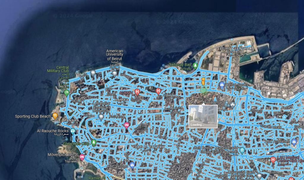 Google Street View теперь работает в Ливане